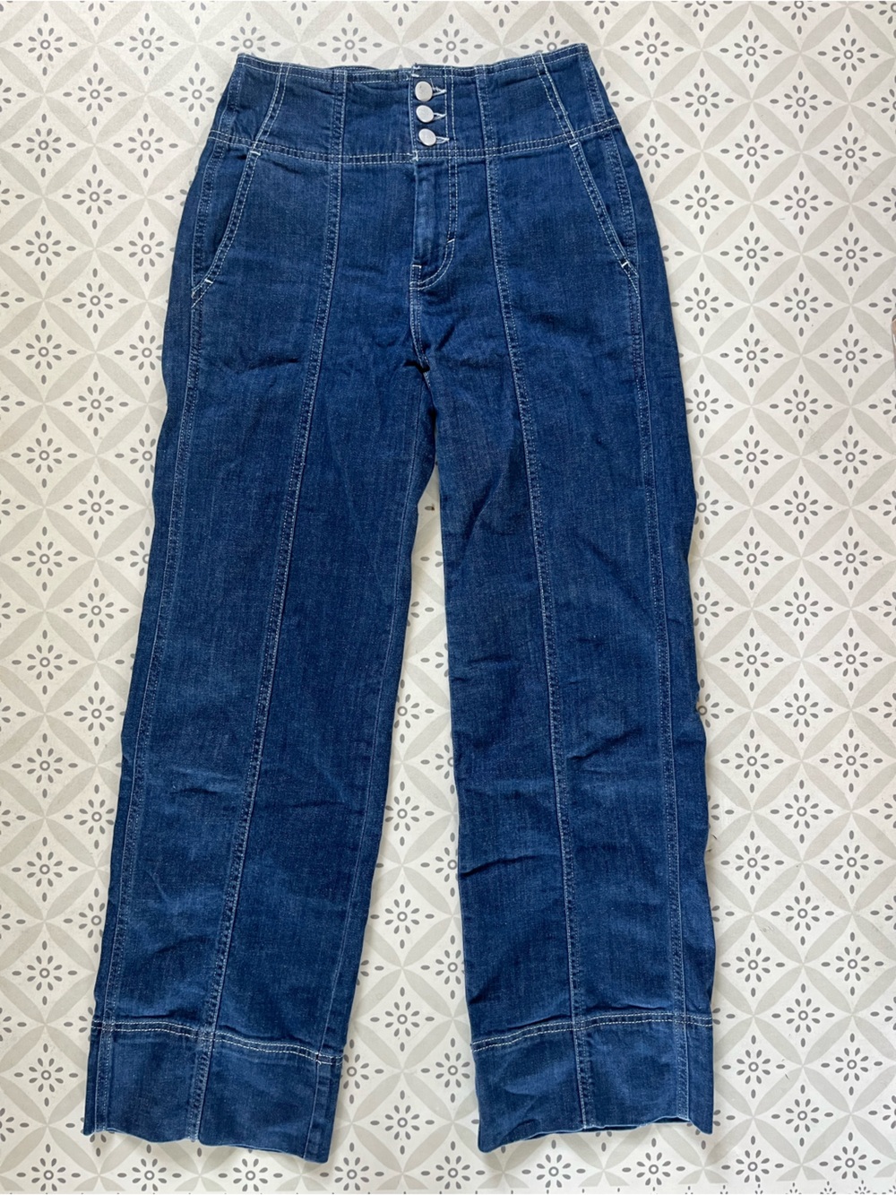 Anthropologie Pilcro sailor denim Jean trousers